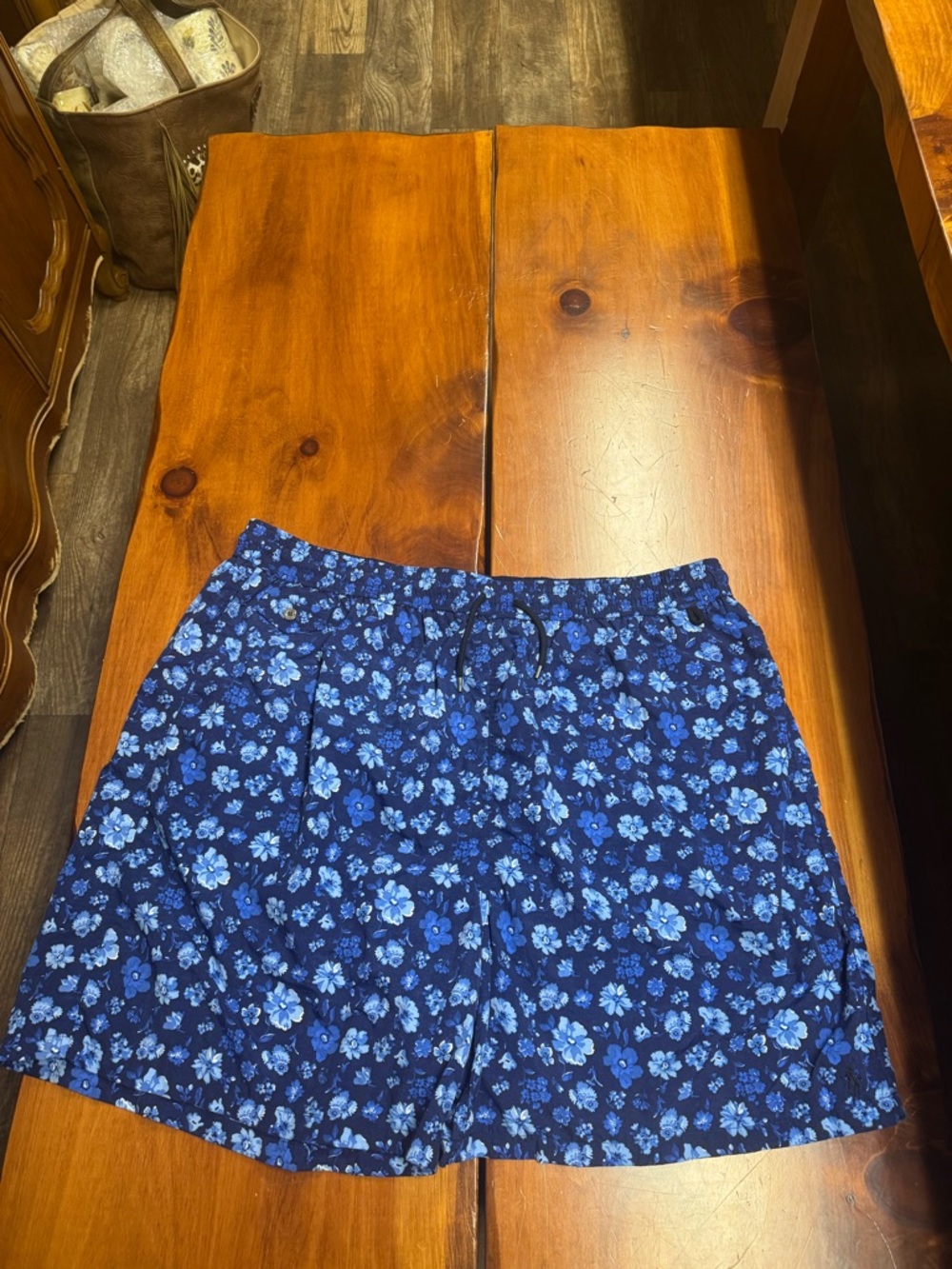 Ralph Lauren Blue Floral Men's Swim Trunks